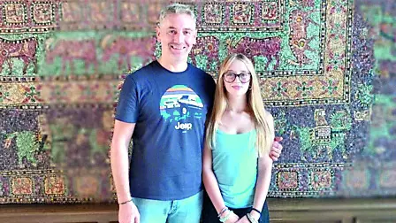 Alessandro Zanet con la figlia Maria Grazia