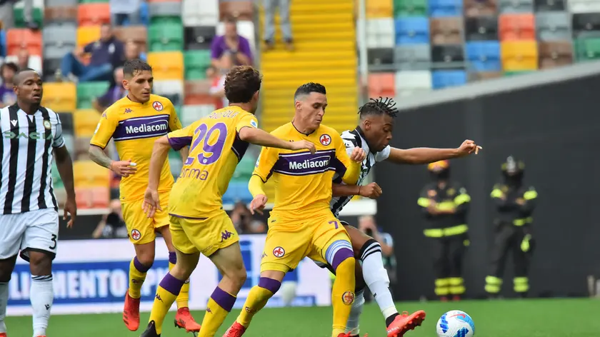 Udine 26 settembre 2021 Calcio serie a Udinese vs Fiorentina ©Foto Petrussi