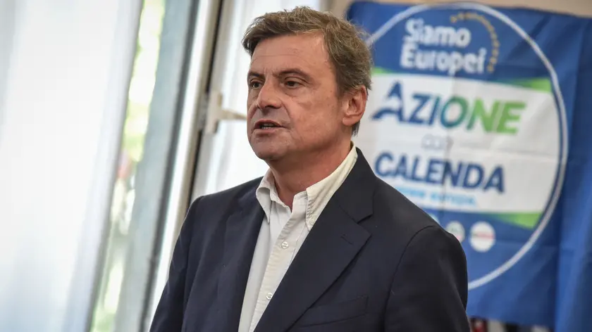 Carlo Calenda all’evento elettorale: "inclusione, innovazione e industria: una visione per l'Europa" di Azione, Milano 26 Maggio 2024 ANSA/MATTEO CORNER