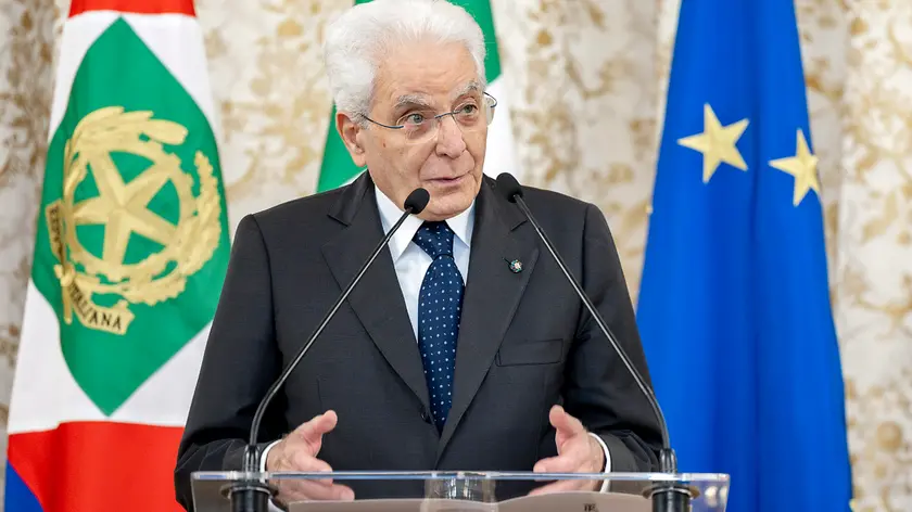 Roma - Il Presidente Sergio Mattarella in occasione dell'incontro con una rappresentanza della Marina Militare, nella ricorrenza della Giornata della Marina militare, oggi 10 giugno 2024 (Foto di Paolo Giandotti - Ufficio per la Stampa e la Comunicazione della Presidenza della Repubblica)