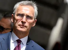 Nato Secretary General Jens Stoltenberg leaves Chigi palace after a meeting with Italian Prime Minister Giorgia Meloni (not pictured), Rome, Italy, 08 May 2024. ANSA/ETTORE FERRARI