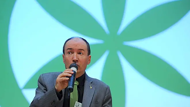 Pagnacco (Udine) 25 Marzo 2012. Congresso Lega Nor con Calderoli.Telefoto Copyright Foto Petrussi