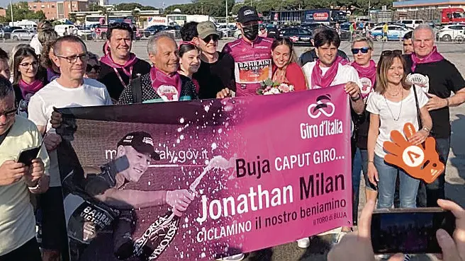 La “banda” da Buja a Caorle per sostenere Jonathan Milan