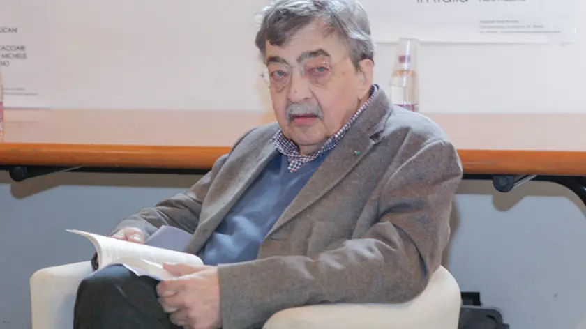 Foto Agenzia Candussi/ Scattolin/ Mestre, centro culturale Santa Maria delle Grazie/Presentazione del libro "Il riformismo a Venezia e in Italia" - nella foto Cesare de Michelis