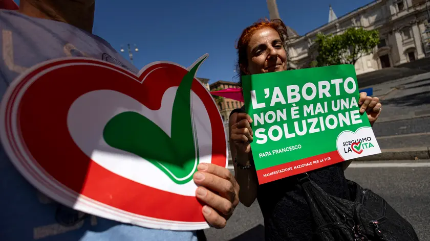 Manifestazione pro vita. Roma, 22 giugno 2024 ANSA/MASSIMO PERCOSSI