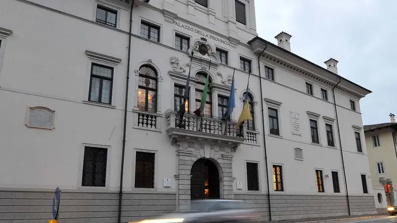 Udine 03 gennaio 2014.Palazzo della Provincia di Udine..Copyright Foto Petrussi / Ferraro Simone