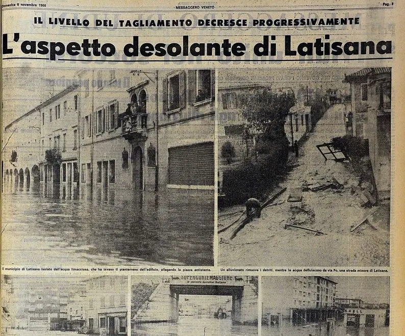 Udine 3 Novembre 2016. Pagine Mv sull'alluvione. © Foto Petrussi