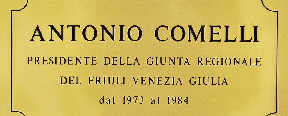 Udine 06 maggio 2016 Nel giorno del 40¡ anniversario del terremoto del Friuli, alla presenza del presidente della Repubblica Mattarella, si intiola l'auditorium della Regione FVG ad Antonio Comelli, presidente della giunta regionale nel 1976. Copyright Foto Petrussi / Ferraro Simone