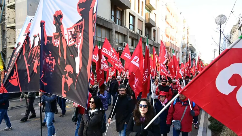 Il corteo di Pordenone (Foto Petrussi/Brisotto)