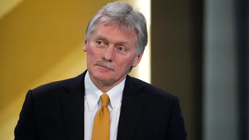 epa11028427 Kremlin spokesman Dmitry Peskov attends Russian President Vladimir Putin's 'Direct Line', an annual question and answer session, as well as his annual end-of-year press conference at the Gostiny Dvor forum hall in Moscow, Russia, 14 December 2023. Russian President Vladimir Putin on 14 December holds his end-of-year press conference, followed by the 'Direct Line with Vladimir Putin' televised event, where he will answer citizens' questions focusing on domestic issues. The President's Big Press Conference is an annual event that has been held since 2001. This year the format is combined 'Direct Line' (questions from citizens) and 'Big Press Conference' (questions from journalists). The event takes place months before the presidential election scheduled for 17 March 2024, in which Putin decided to run for re-election. EPA/ALEXANDER ZEMLIANICHENKO / POOL