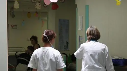 Una veduta interna del pronto soccorso pediatrico dell'ospedale civile di Brescia, in una immagine del 06 aprile 2018. .ANSA/FILIPPO VENEZIA
