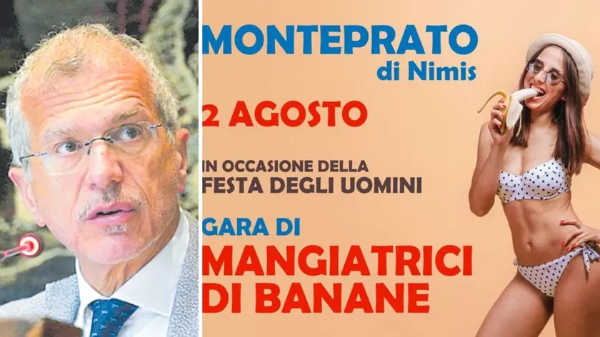 Il presidente Piero Mauro Zanin e, a destra, il manifesto che promuove la gara
