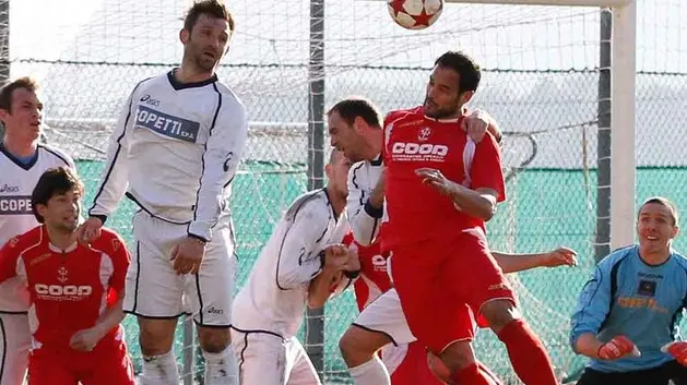 Gemona 7 Aprile 2013. Calcio Dilettanti. Gemona - Triestina. Telefoto Copyright Petrussi Foto Press