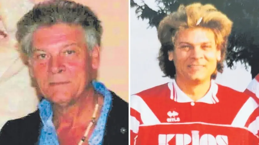 Terenzio Del Sal aveva 65 anni. A destra in una foto da giovane quando giocava a calcio