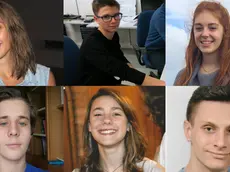 A partire da sinistra, in alto: Lisa Marin, Piero Dal Poz, Caterina Moro, Matteo Rizzi, Rachele Benvenuto e Alex Colle