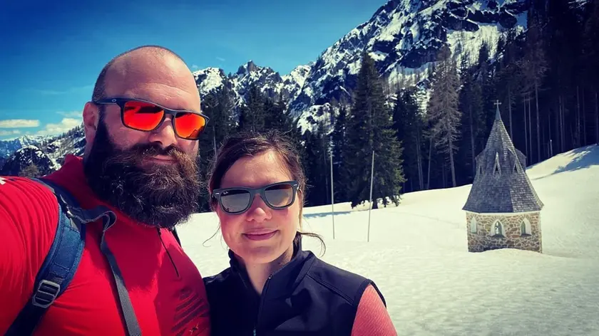 Daniele Faidiga assieme alla fidanzata, Tatiana Marcon