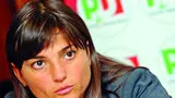 Udine 21 luglio 2012.Hotel Astoria. Intervista Debora Serracchiani, esponente del PD ..Telefoto Copyright Petrussi Foto Press / Ferraro Simone
