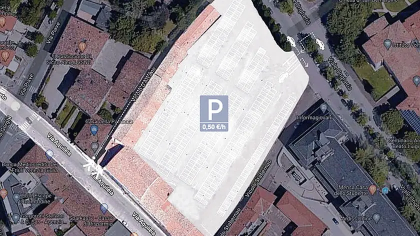 Ecco come potrebbe venire il parcheggio all’interno della caserma Savorgnan