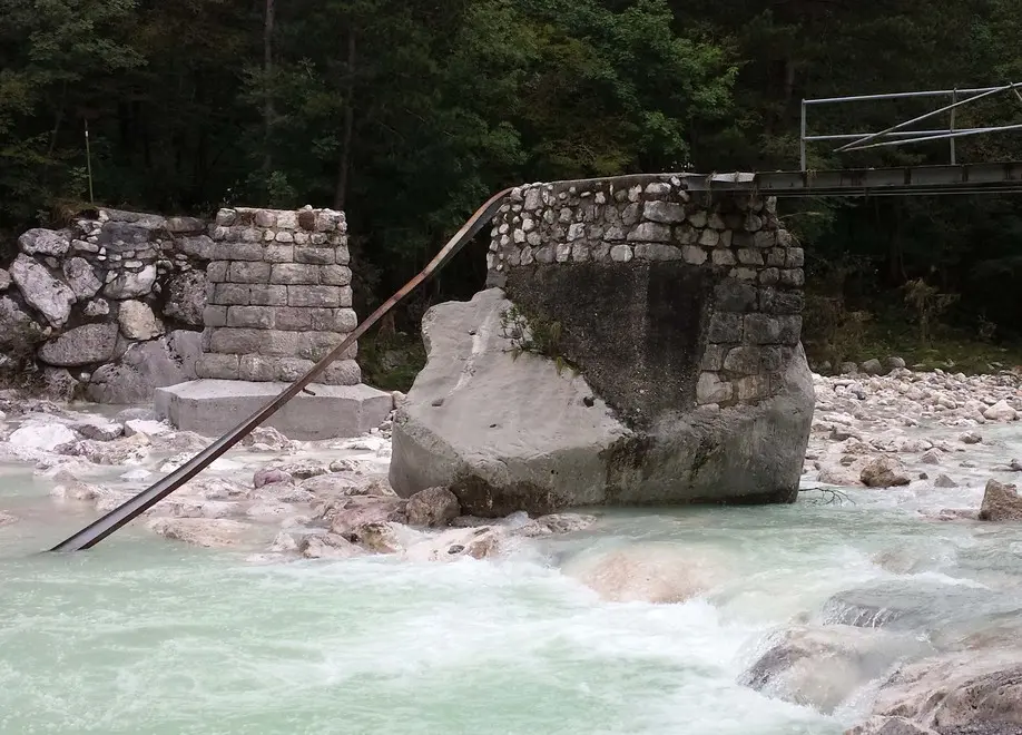 Moggio Udinese 16 agosto 2014 Danni causati dall'alluvione del 13 agosto. Foto realizzata dal Sindaco Giorgio Filaferro il giorno seguente alla piena. Copyright Foto Petrussi