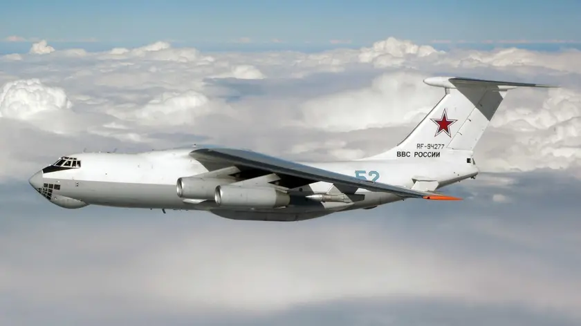 Un'immagine dell'aereo russo, un quadrimotore da trasporto e rifornimento in volo Ilyushin Il-78 Midas. +++ Konstantin Tyurpeko/Russianplanes.it +++ ATTENZIONE LA FOTO NON PUO' ESSERE RIPRODOTTA SENZA L'AUTORIZZAZIONE DELLA FONTE CUI SI RINVIA +++ NPK +++