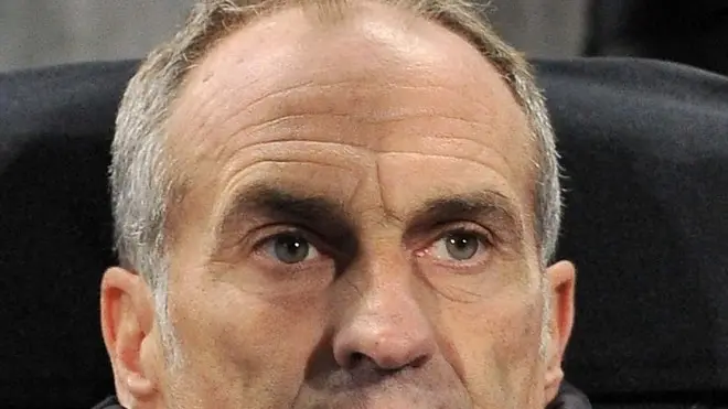 Udine, 20 ottobre 2011 UEFA Europa League 2011/2012 3^ giornata gruppo I. Udinese vs Atletico Madrid. Stadio Friuli. Nella Foto: Francesco Guidolin Telefoto Copyright Foto PFP / Ferraro Simone