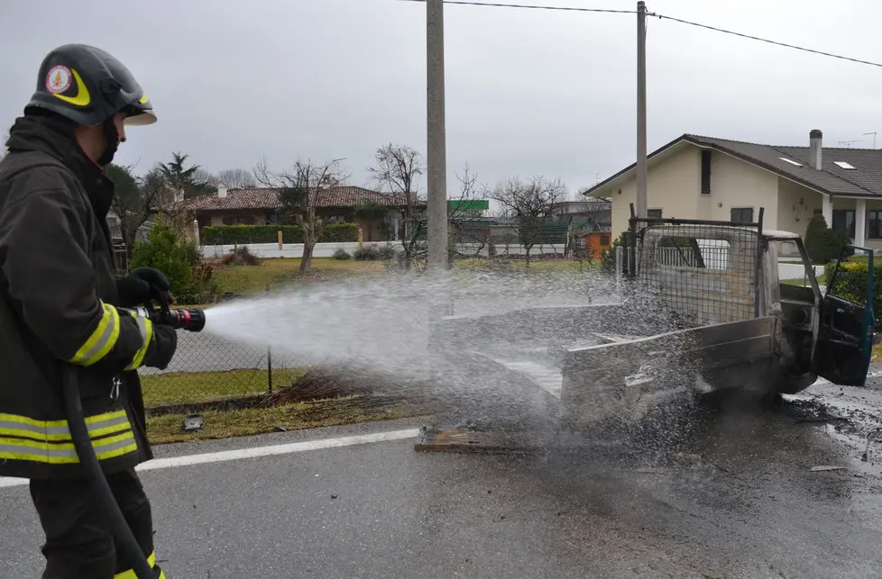 San Daniele del Friuli 09 gennaio 2016 incidente © Petrussi Foto Press -Turco Massimo