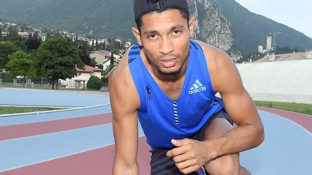 Gemona 15 Giugno 2017. Wayde Van Niekerk in allenamento. © Petrussi Foto Press / Diego Petrussi