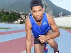 Gemona 15 Giugno 2017. Wayde Van Niekerk in allenamento. © Petrussi Foto Press / Diego Petrussi