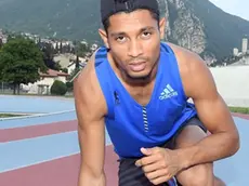 Gemona 15 Giugno 2017. Wayde Van Niekerk in allenamento. © Petrussi Foto Press / Diego Petrussi