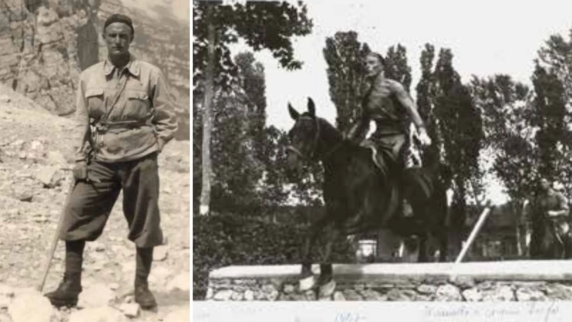 Due immagini del libro di Carlini dedicato al partigiano Renato Del Din