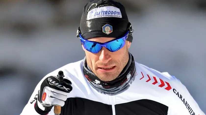 Timau, 13 febbraio 2015. SCI - Intervista al campione olimpico Giorgio Di Centa. Copyright ag Foto Petrussi / Ferraro Simone