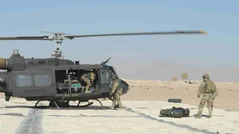 Militari del “Rigel” durante una missione nel deserto