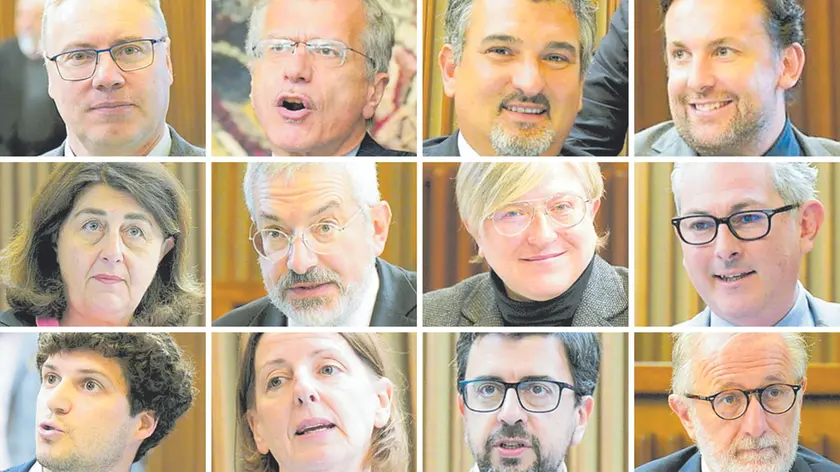 A partire da sinistra, prima riga: Bordin, Zanin, Barberio, Morandini. Seconda riga: Santoro, Honsell, Liguori, Basso. Terza riga: Polesello, De Giau, Capozzella, Zanon
