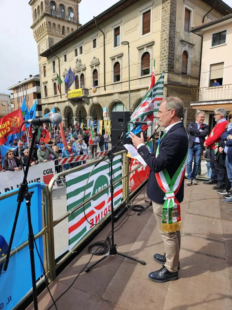 L'intervento del sindaco Andrea Balducci