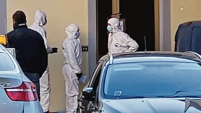 Gli esperti di Roma nella casa di Gasparini a Pantianicco © Foto Petrussi