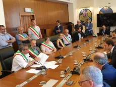 I sindaci incontrano il presidente Fedriga e l'assessore Riccardi (Foto di Mattia Pertoldi)