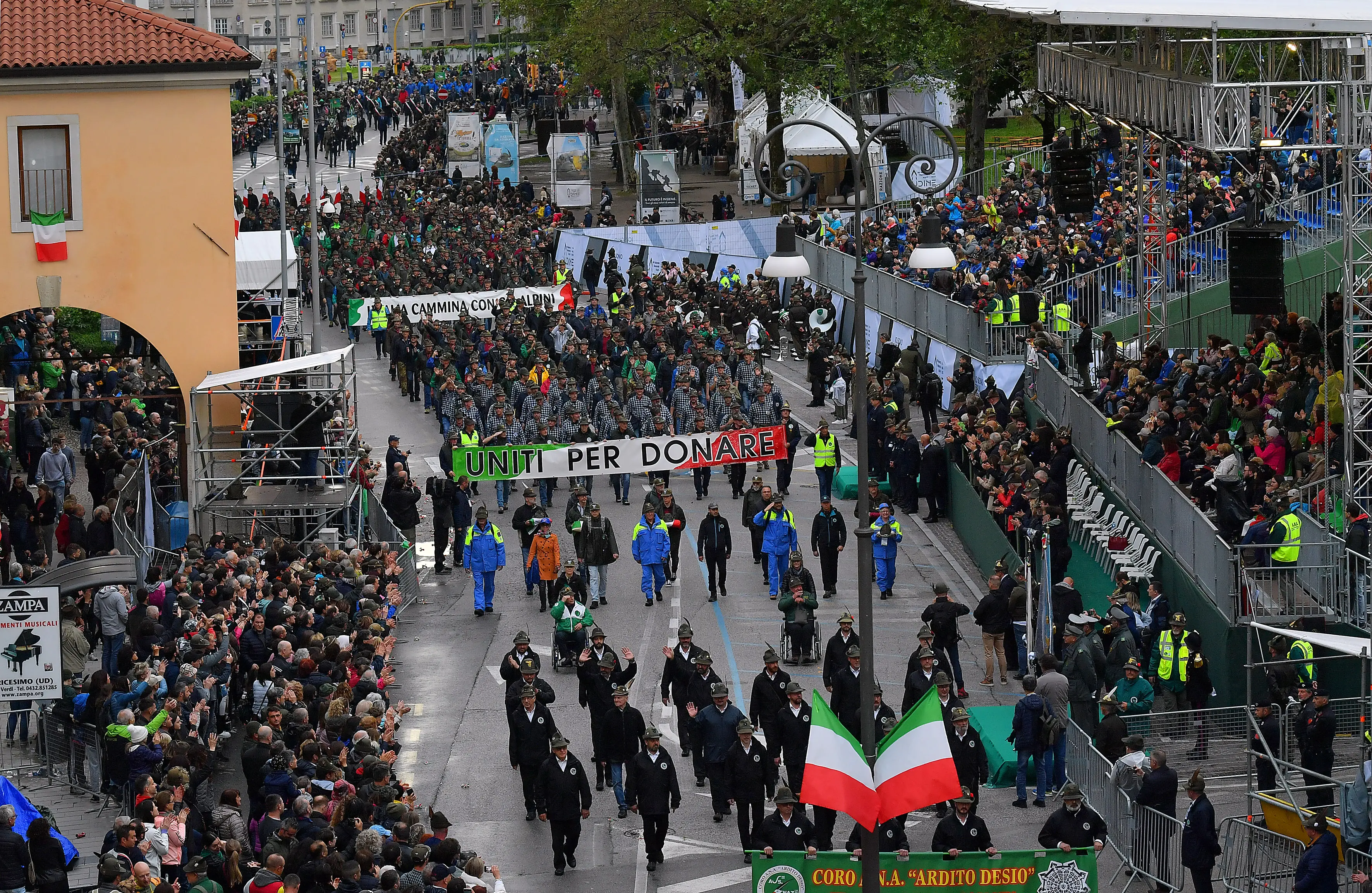 Udine 14 Maggio 2023. Sfilata Adunata Alpini. © Foto Petrussi