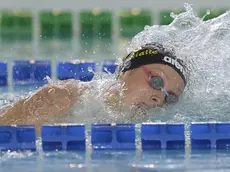 Foto LaPresse - Fabio Ferrari.14/04/2015 Riccione ( Italia).Sport Nuoto.Campionati Italiani Assoluti Primaverili di nuoto - Stadio del Nuoto di Riccione..Nella foto:Alice Mizzau Finale A 400m Stile Libero , qualificata ai Modiali di Kazan..Photo LaPresse - Fabio Ferrari.14 April 2015 Riccione ( Italy).Sport .Italy's spring swimming championship.In the pic:Federica Pellegrini