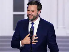 epa11484654 Republican vice presidential candidate Senator JD Vance of Ohio delivers remarks on the third day of the Republican National Convention (RNC) in the Fiserv Forum in Milwaukee, Wisconsin, USA, 17 July 2024. The convention comes days after a 20-year-old Pennsylvania man attempted to assassinate former president and current Republican presidential nominee Donald J. Trump. The 2024 Republican National Convention is being held 15 to 18 July 2024 in which delegates of the United States’ Republican Party select the party's nominees for president and vice president in the 2024 United States presidential election. EPA/SHAWN THEW