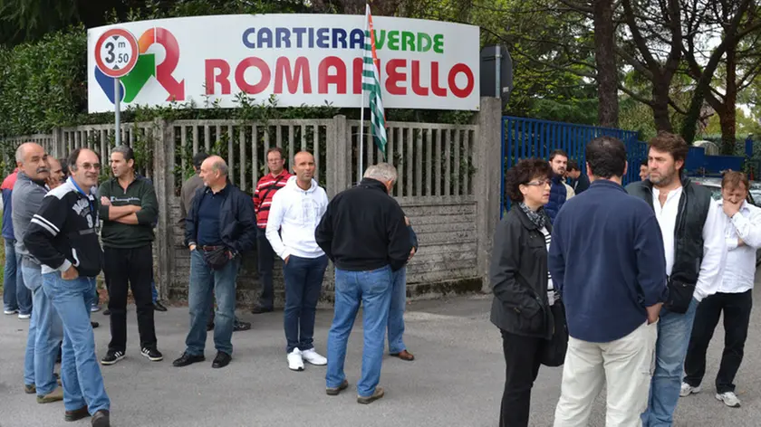 Basaldella 09 ottobre 2012 romanello protesta Copyright Petrussi pressTurco