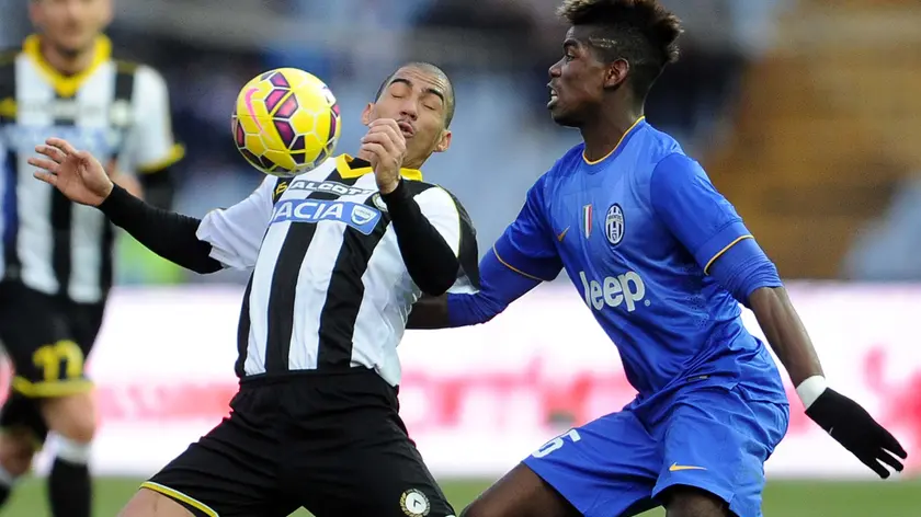 Udine, 01 febbraio 2015.Serie A 2013/2014. 21^ giornata..Stadio Friuli..Udinese vs Juventus..Nella foto: il centrocampista dell'Udinese Marques Loureiro Allan..Copyright Foto Petrussi / Ferraro Simone