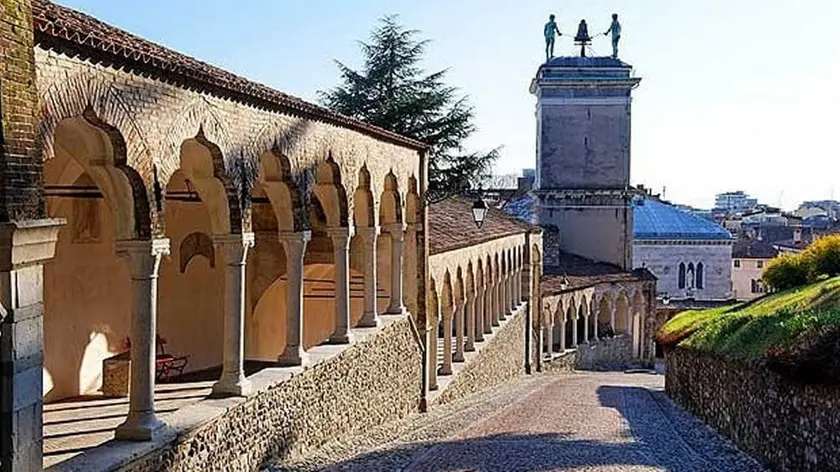 La salita del castello di Udine
