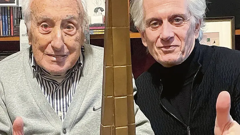 Sandro Gamba, 92 anni, vittorie a raffica sui parquet con il regista del docufilm, Massimiliano Finazzer Flory