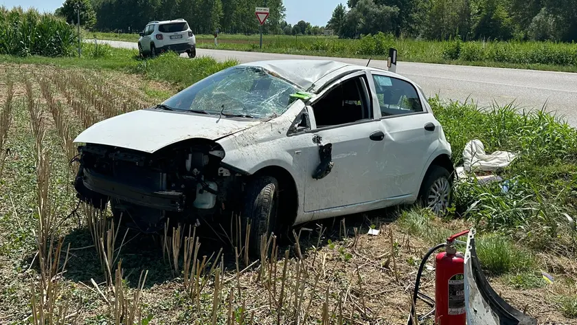 L'auto coinvolta nell'incidente mortale