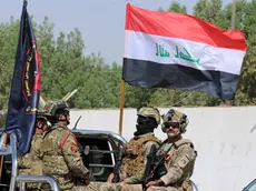 epa10051624 Members of the Iraqi Emergency Response Division (ERD) forces march during a graduation ceremony at a military base in western Baghdad, Iraq, 04 July 2022. The Rapid Reaction Forces is one of the Iraqi Special Forces units that were established and trained in 2014 to combat terrorist groups and support the other Iraqi security forces. The US Congress blacklisted the Iraqi Emergency Response Division (ERD) in 2015 and accused that its officers have engaged in human rights abuses. EPA/AHMED JALIL