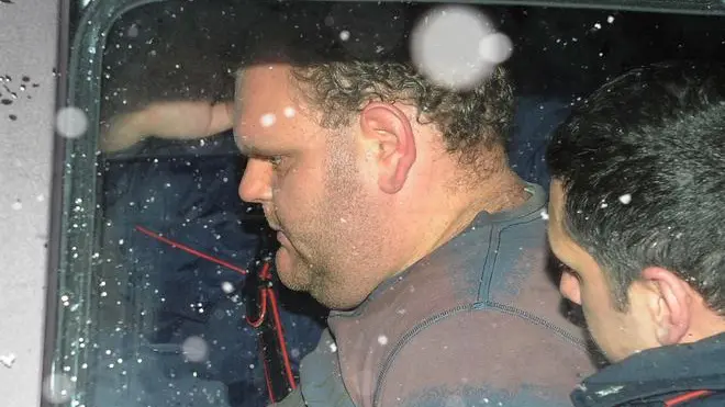 Campoformido 08 dicembre 2012.Omicidio in appartamento a Villorba. Uccisa a coltellate una ragazza di 22 anni..Stazione dei Carabinieri. Nella foto l'assaino..Copyright Foto Petrussi / Ferraro Turco