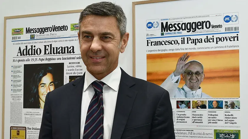 Udine 20 Maggio 2019. Billy Costacurta al Messaggero Veneto. © Foto Petrussi