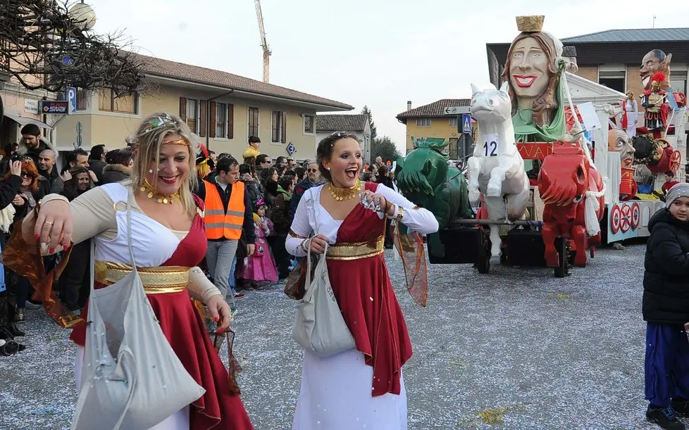 Remanzacco 21 Febbraio 2016. Mascherata di carnevale. Petrussi Foto Press