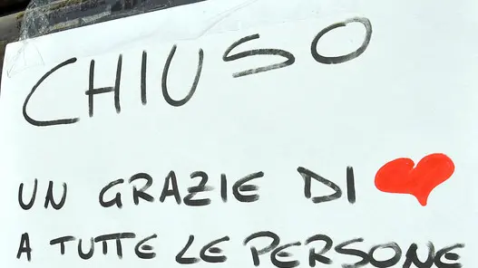Udine 15 Aprile 2019. Caffe' Zecchini chiuso. © Foto Petrussi