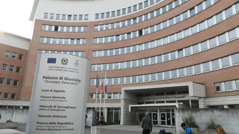 Il tribunale dove è in corso il processo per la strage di piazza della Loggia a Brescia, 23 Marzo 2023. Ansa Riccardo Bortolotti